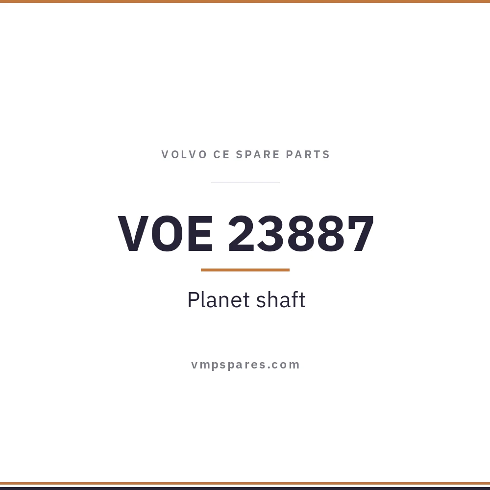VOE 23887 – Planet shaft