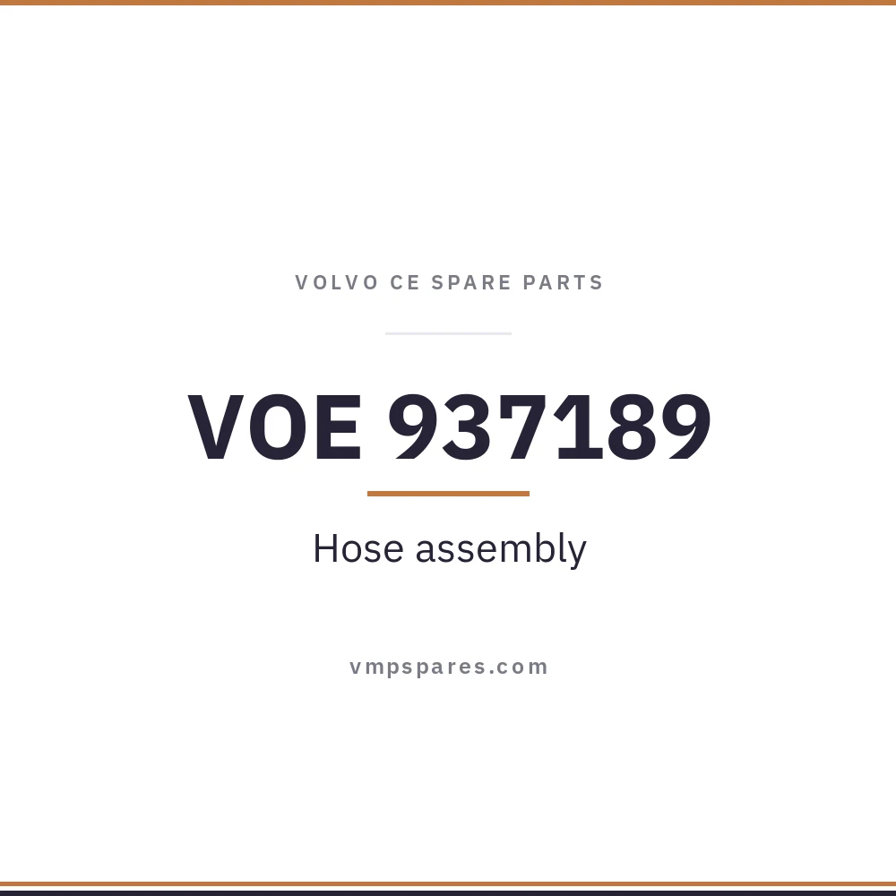 VOE 937189 – Hose assembly