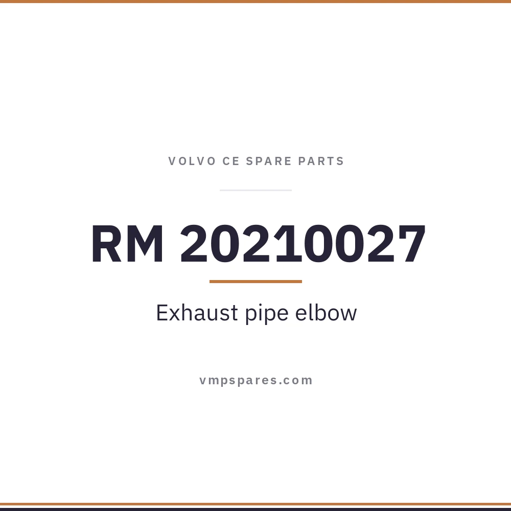 RM 20210027 – Exhaust pipe elbow