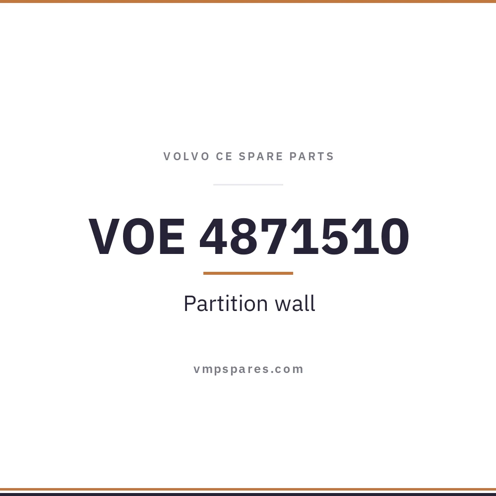 VOE 4871510 – Partition wall