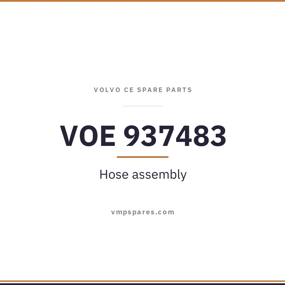 VOE 937483 – Hose assembly