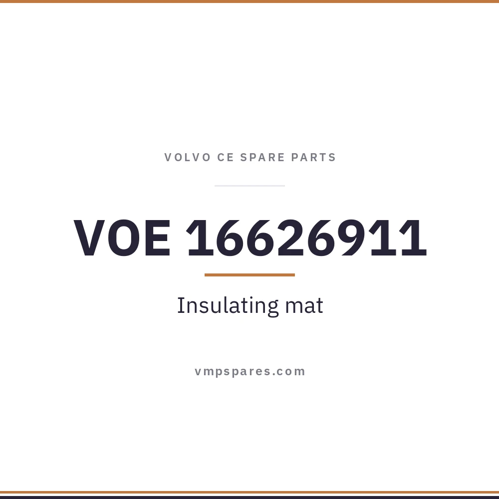 VOE 16626911 – Insulating mat