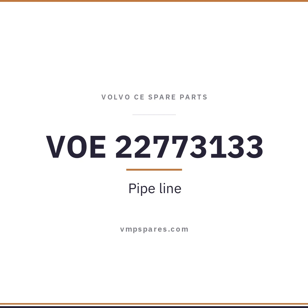 VOE 22773133 – Pipe line