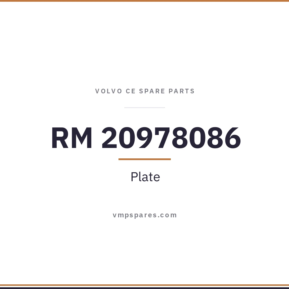 RM 20978086 – Plate