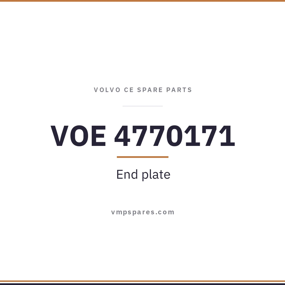 VOE 4770171 – End plate