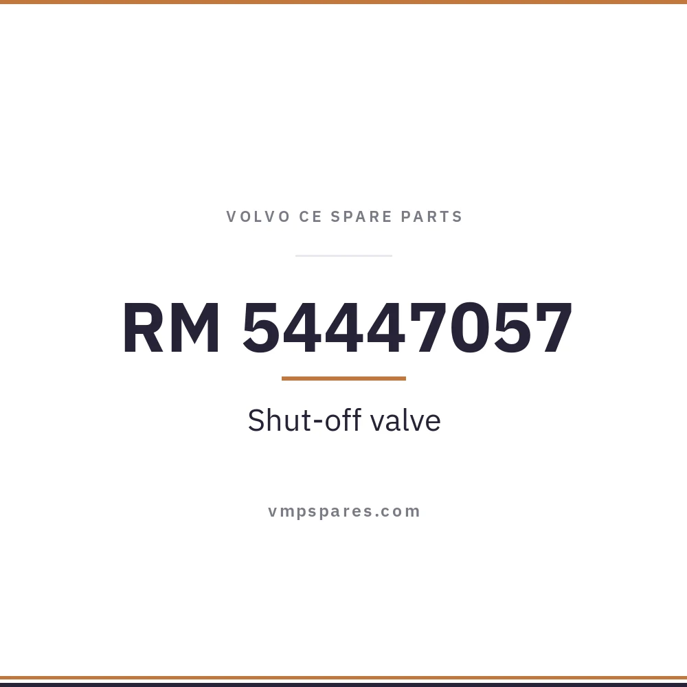 RM 54447057 – Shut-off valve