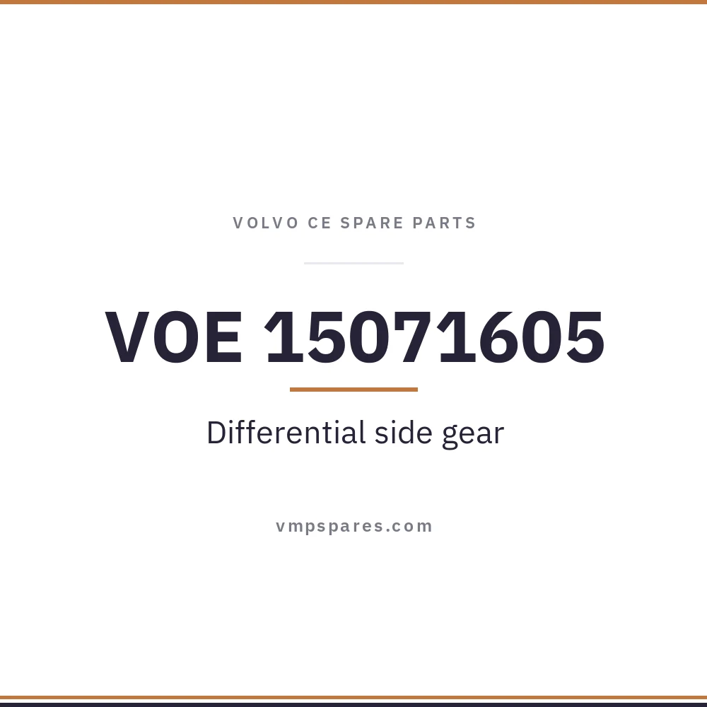 VOE 15071605 – Differential side gear