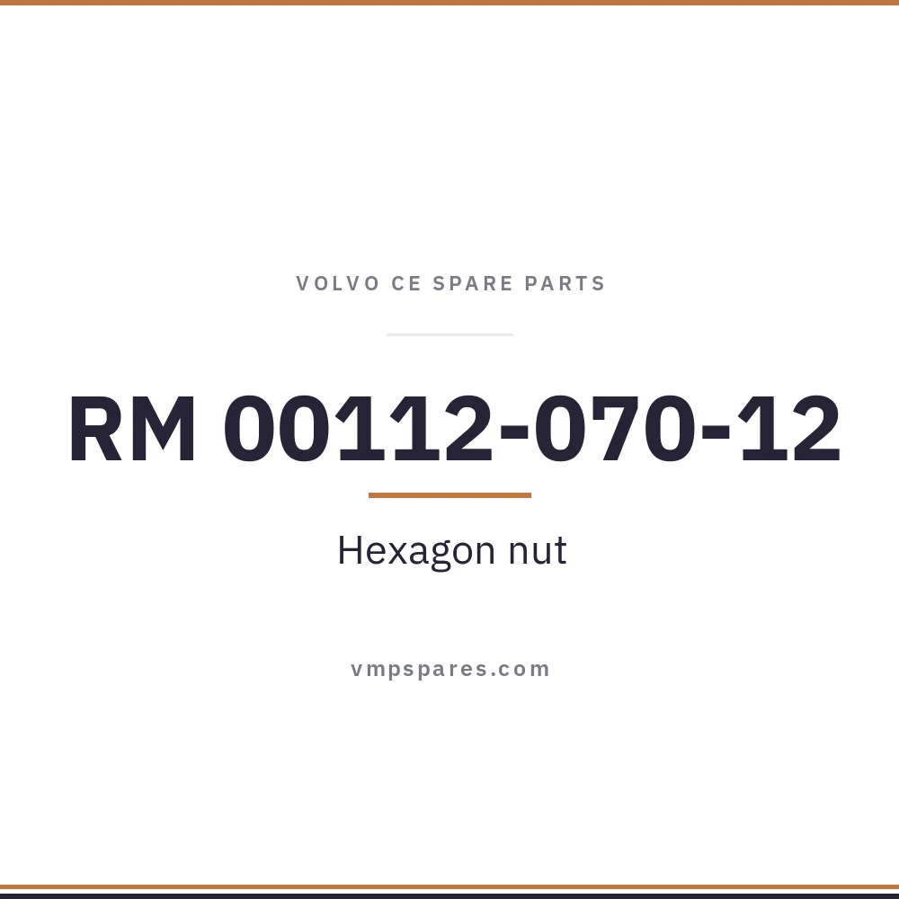 RM 00112-070-12 – Hexagon nut