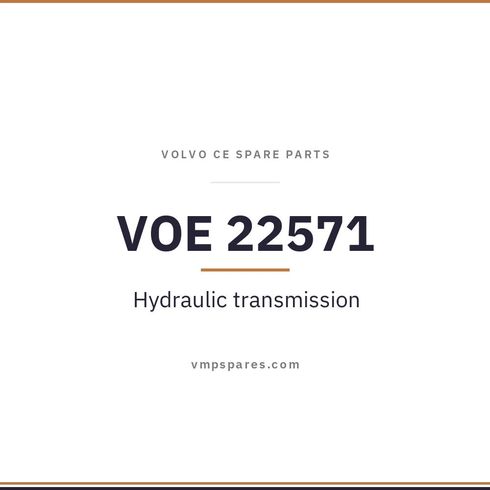 VOE 22571 – Hydraulic transmission