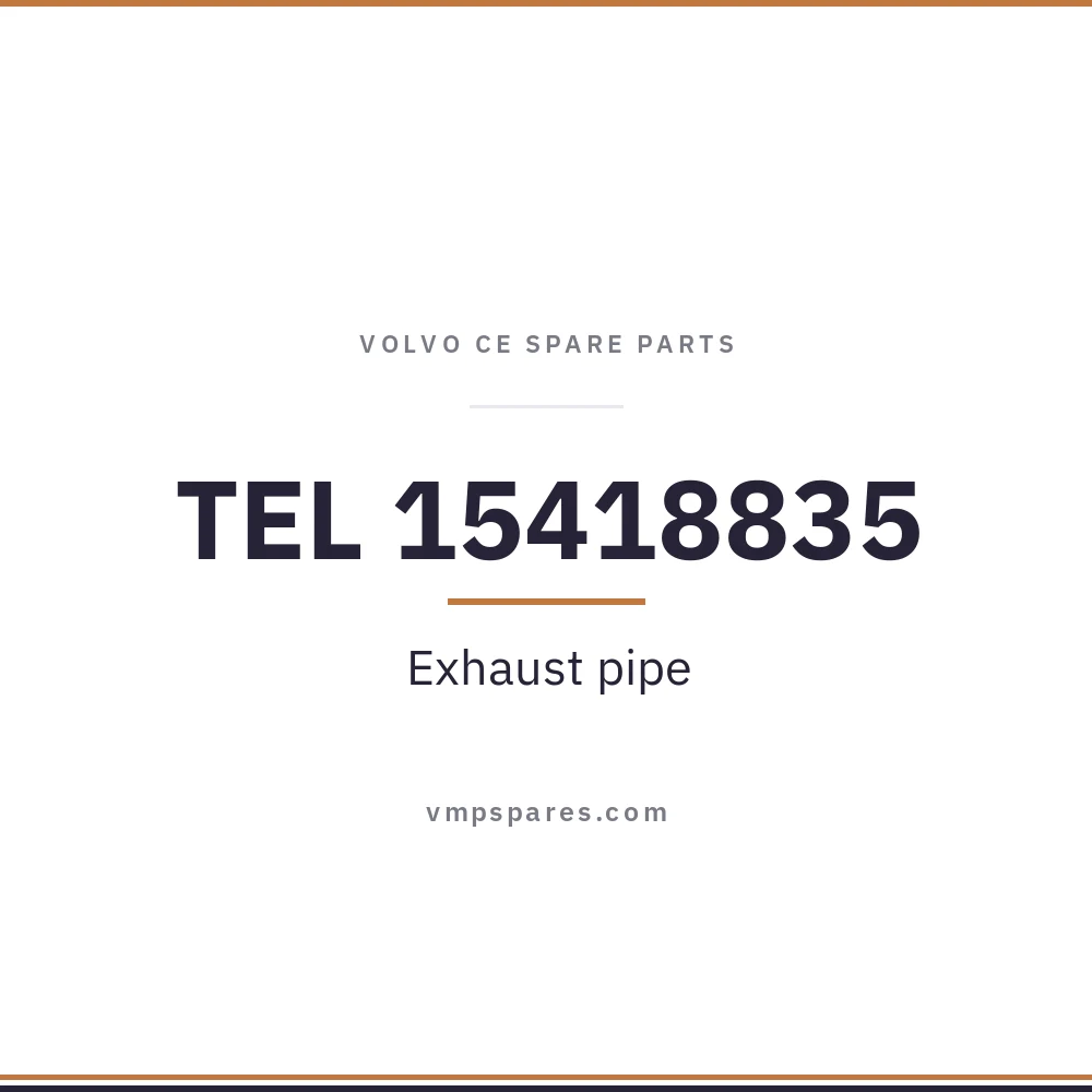 TEL 15418835 – Exhaust pipe