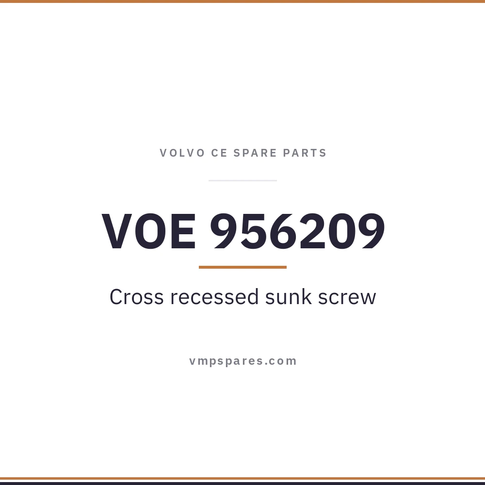 VOE 956209 – Cross recessed sunk screw