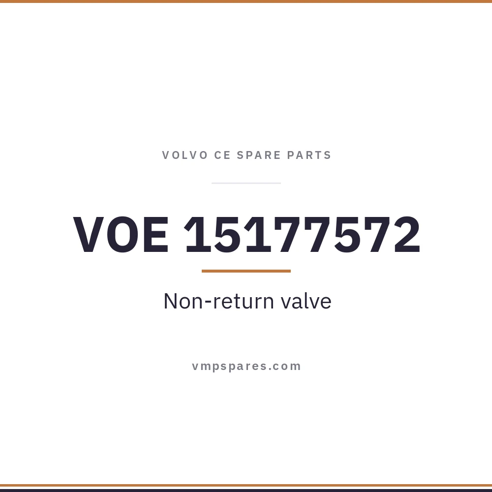 VOE 15177572 – Non-return valve