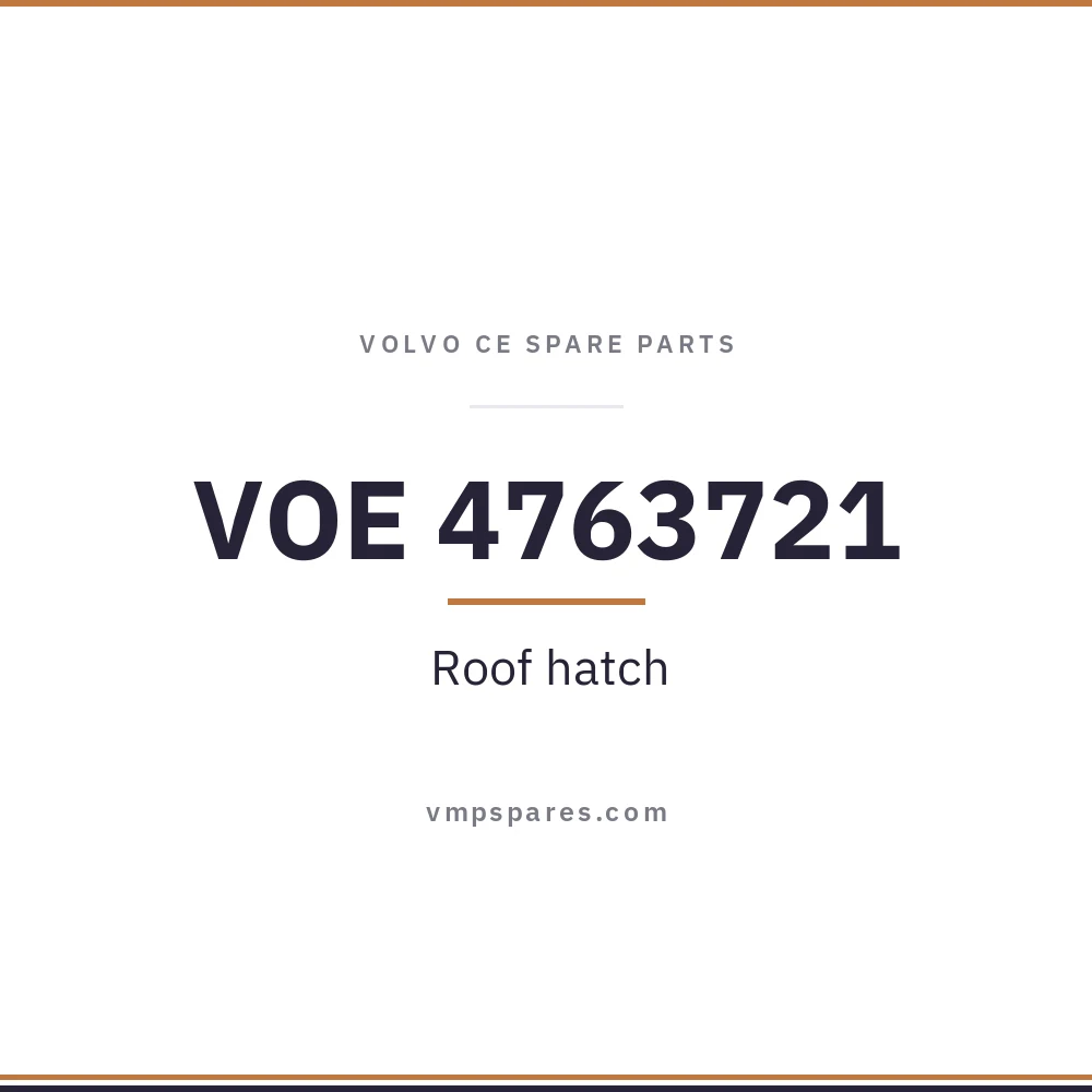 VOE 4763721 – Roof hatch
