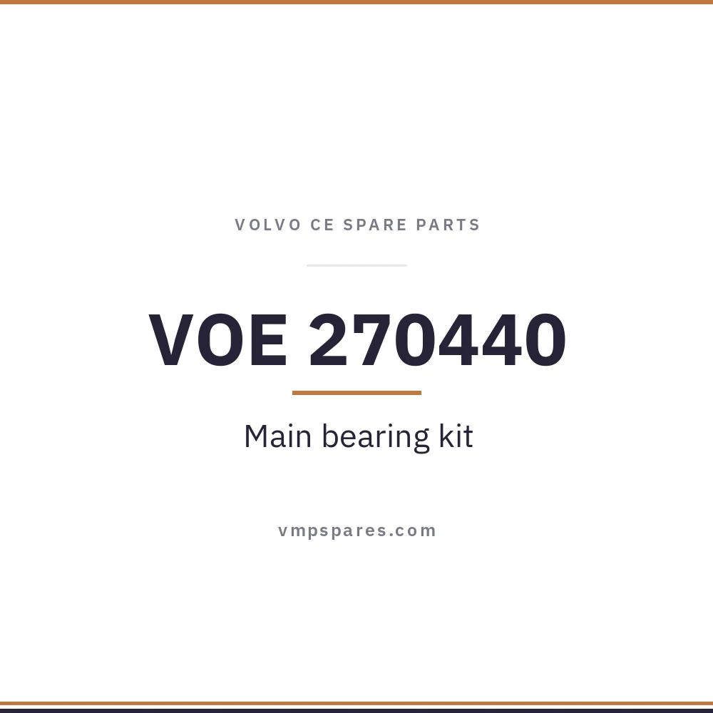 VOE 270440 – Main bearing kit