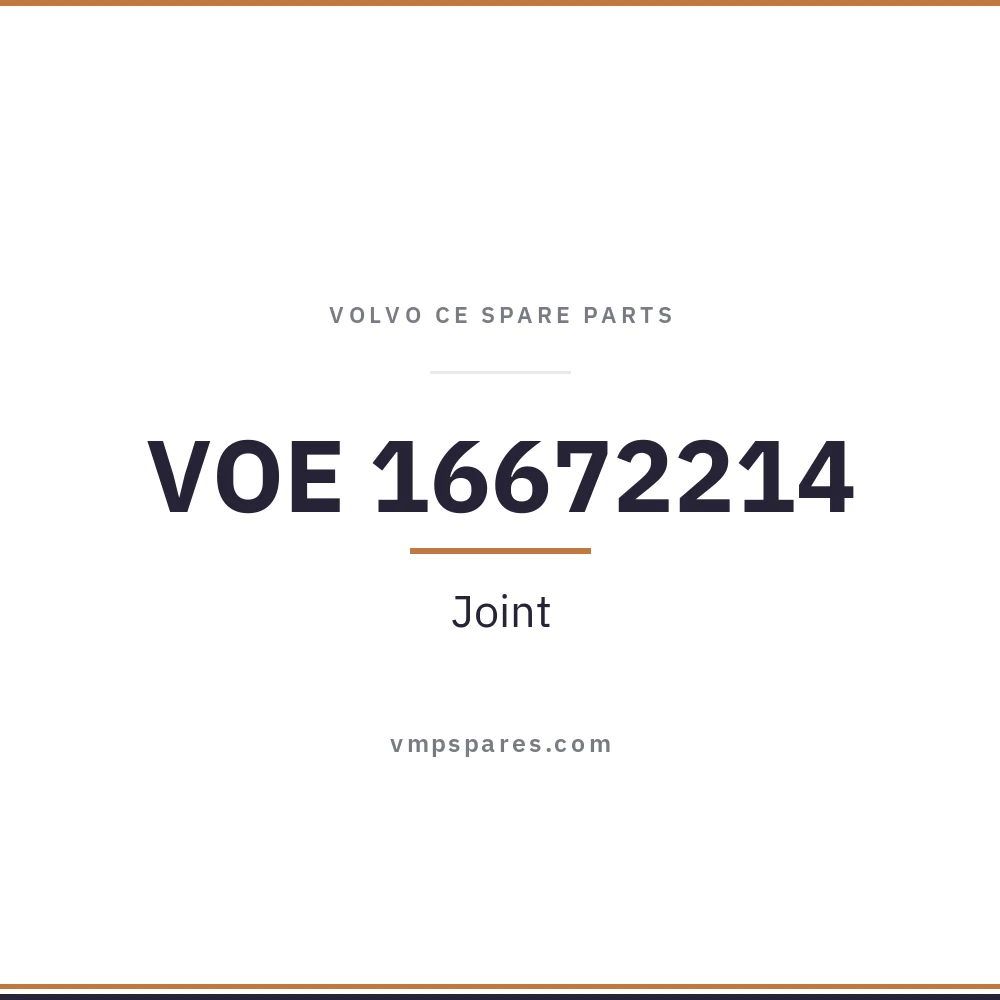 VOE 16672214 – Joint
