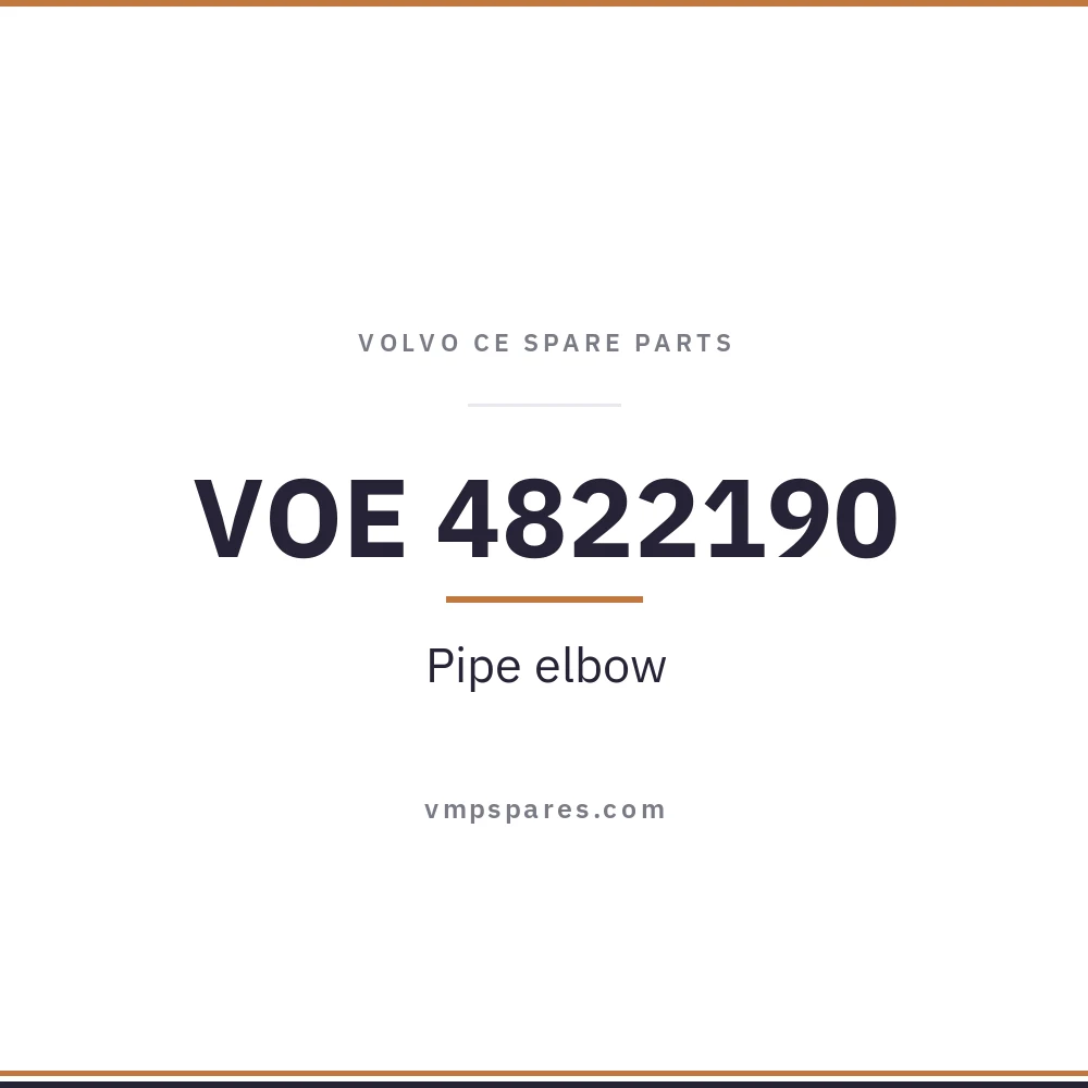 VOE 4822190 – Pipe elbow