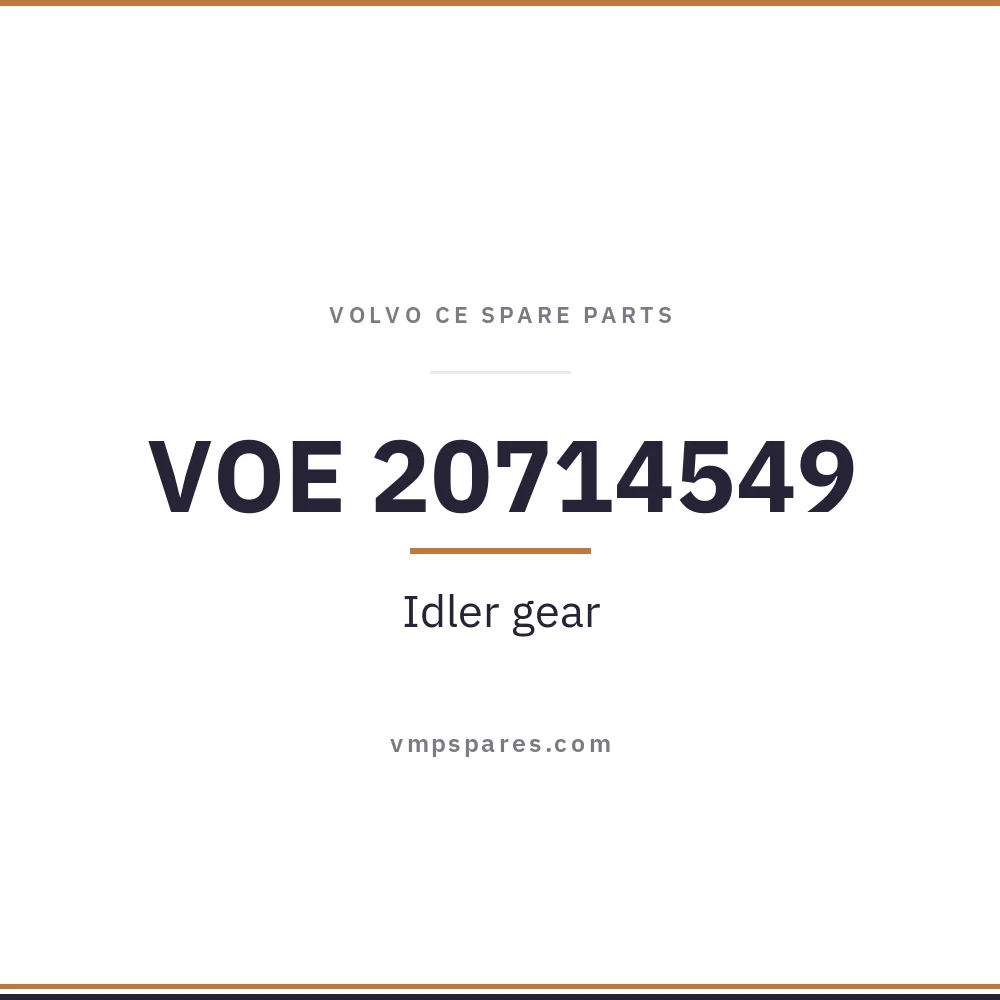 VOE 20714549 – Idler gear