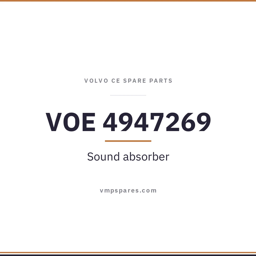VOE 4947269 – Sound absorber