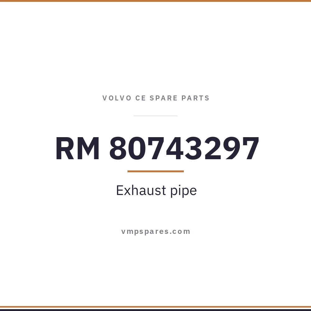 RM 80743297 – Exhaust pipe