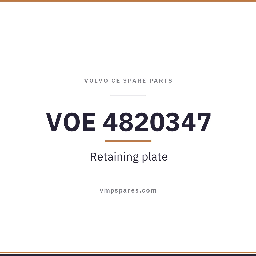 VOE 4820347 – Retaining plate