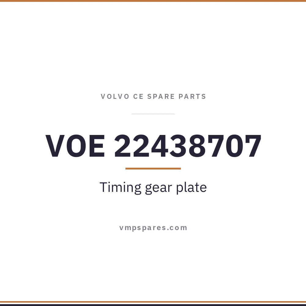 VOE 22438707 – Timing gear plate