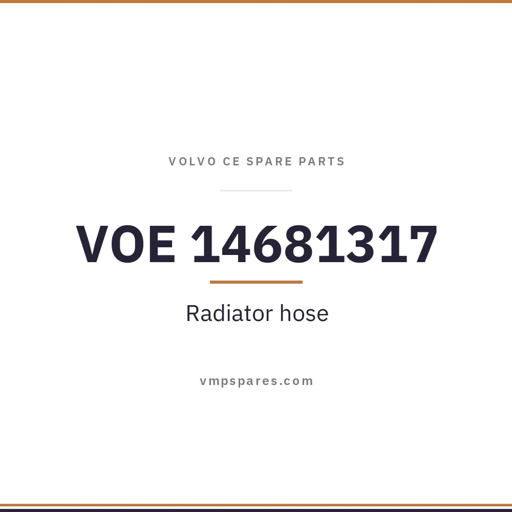 VOE 14681317 – Radiator hose