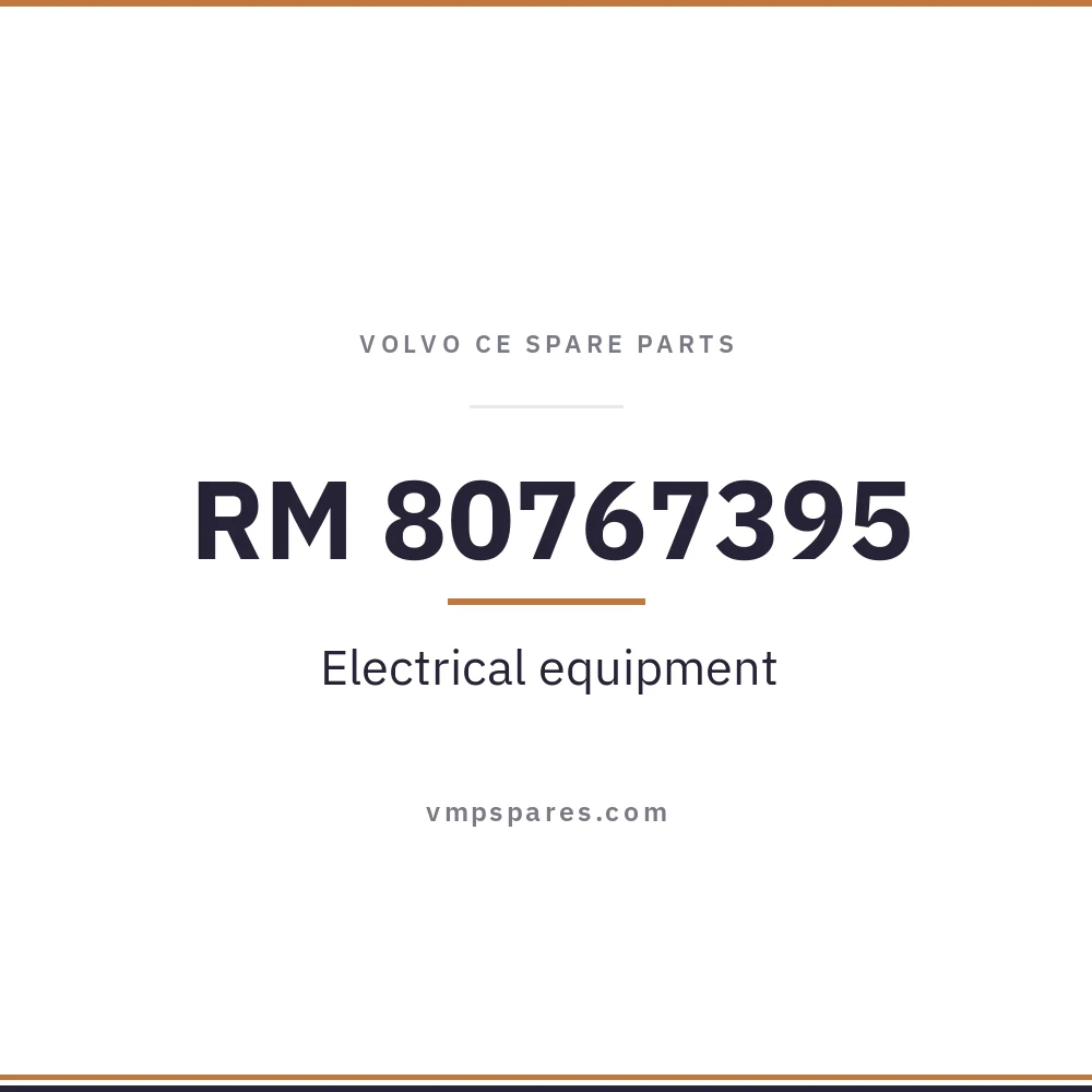 RM 80767395 – Electrical equipment