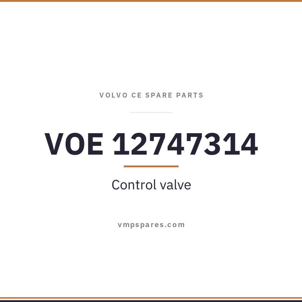 VOE 12747314 – Control valve