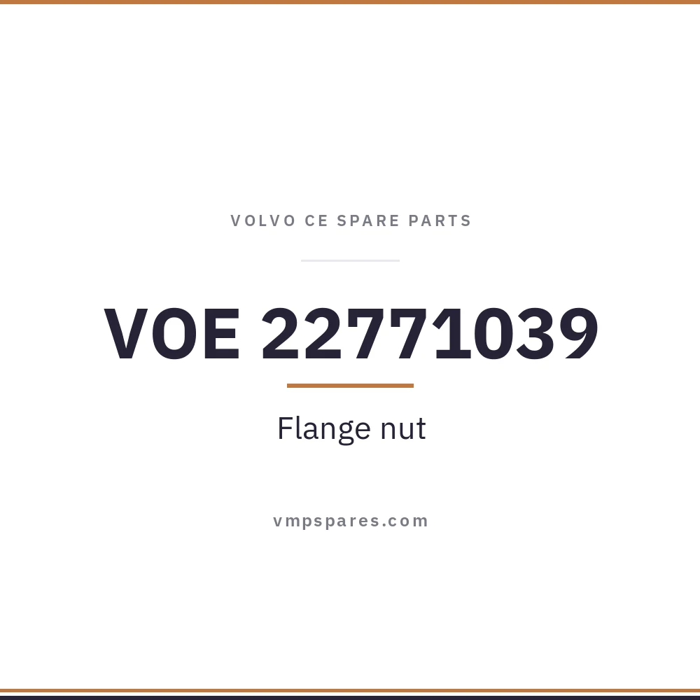 VOE 22771039 – Flange nut