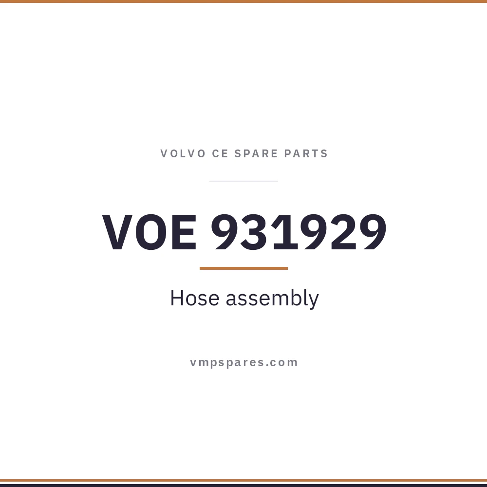 VOE 931929 – Hose assembly