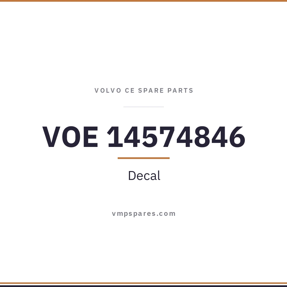 VOE 14574846 – Decal