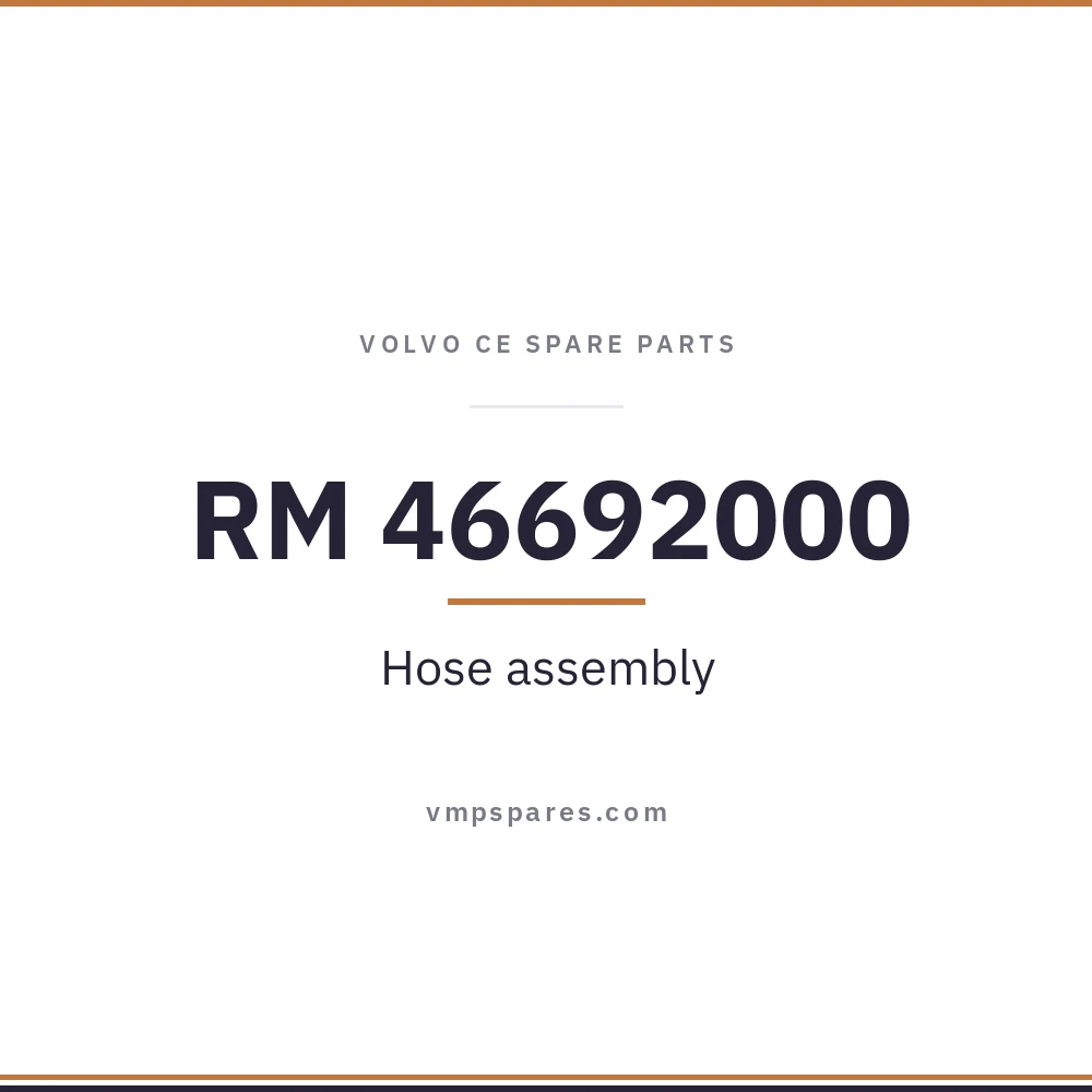 RM 46692000 – Hose assembly