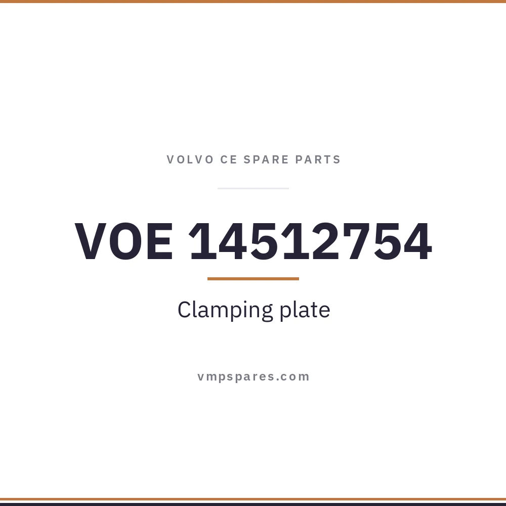 VOE 14512754 – Clamping plate
