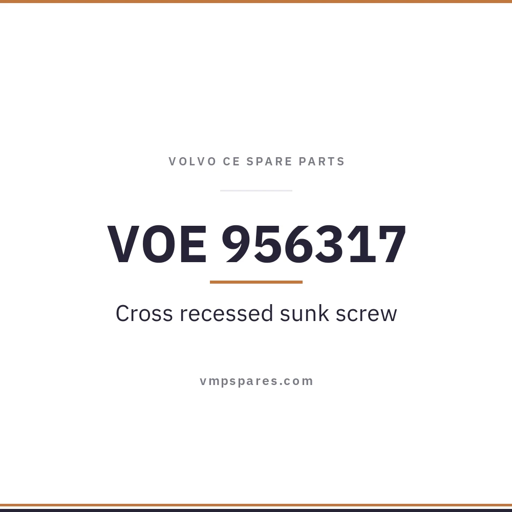 VOE 956317 – Cross recessed sunk screw