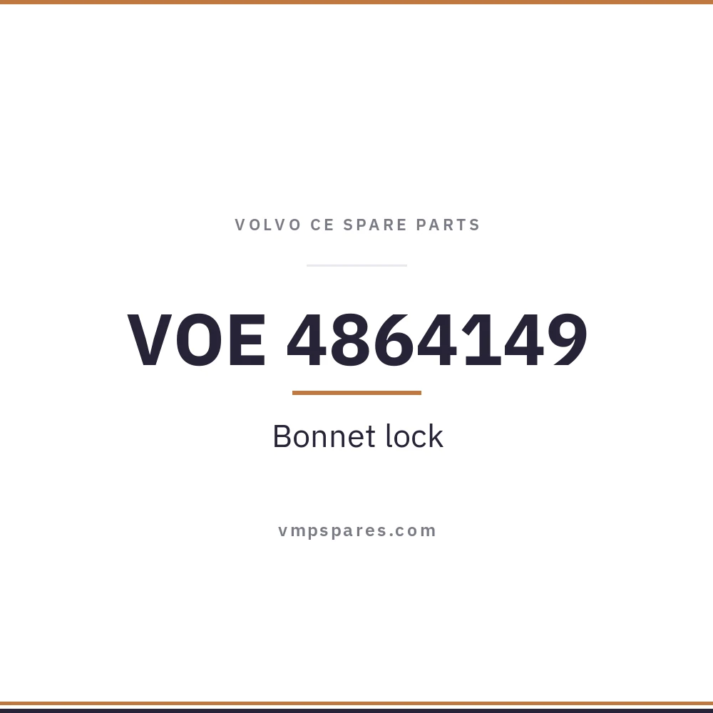 VOE 4864149 – Bonnet lock