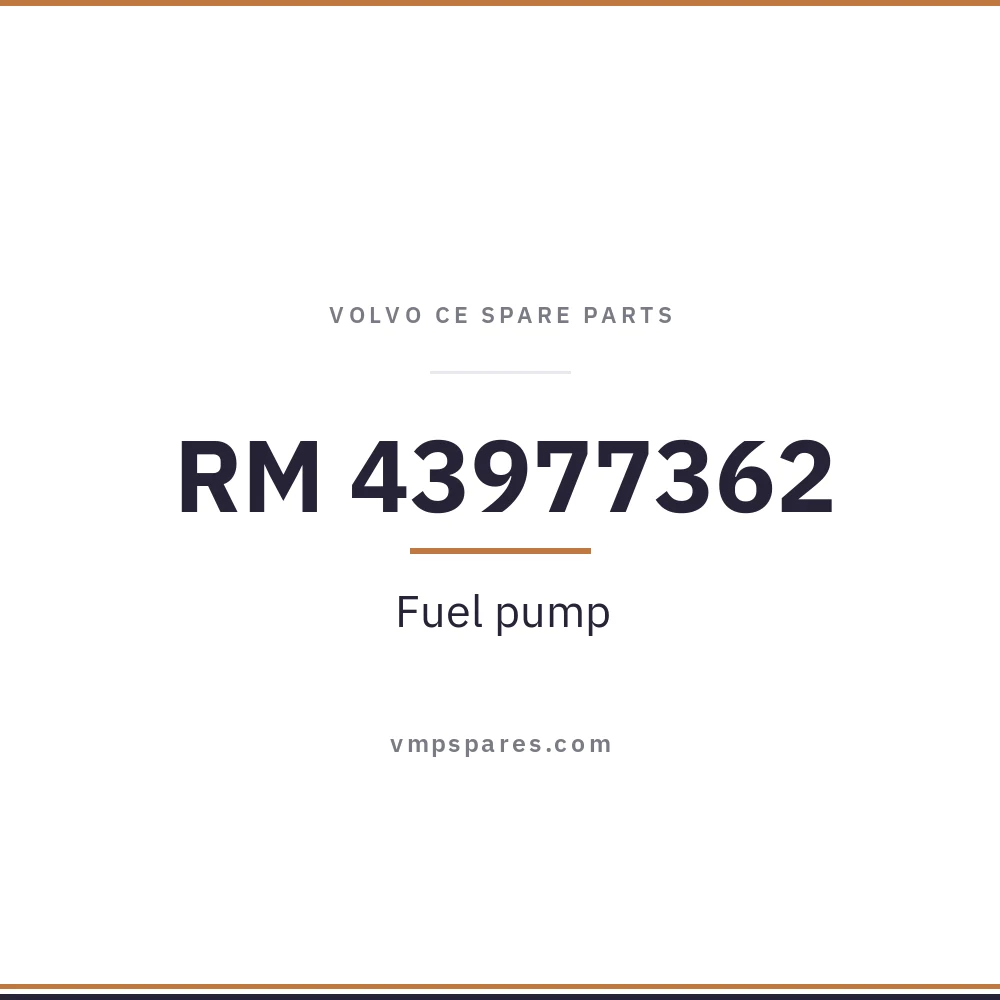 RM 43977362 – Fuel pump