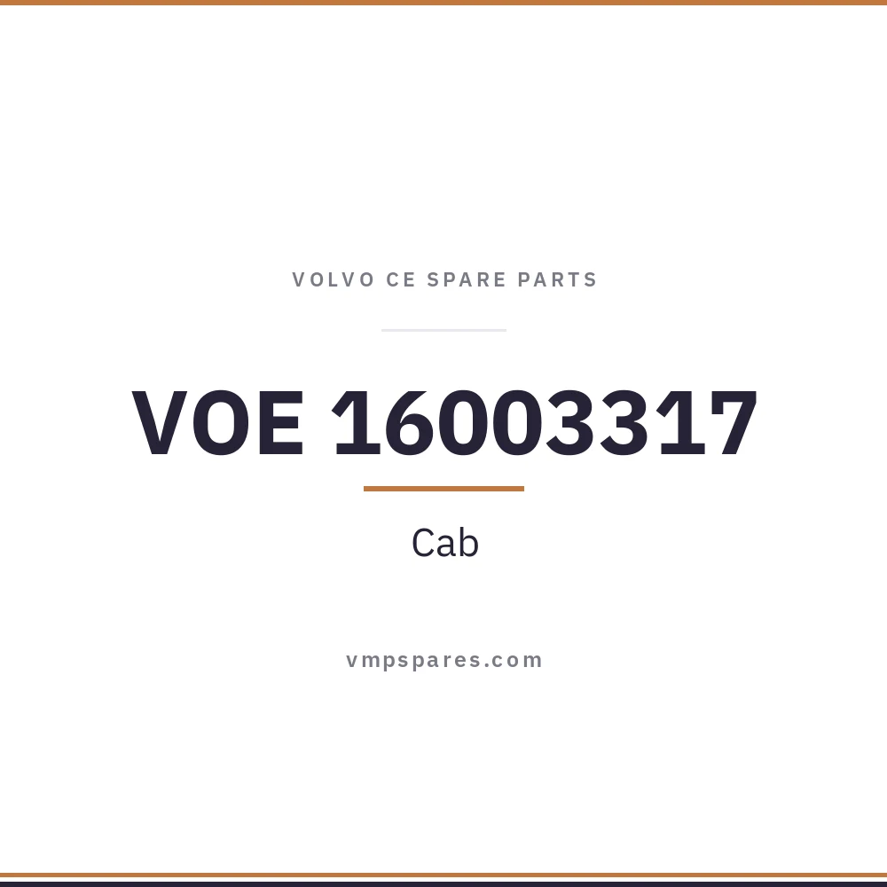 VOE 16003317 – Cab
