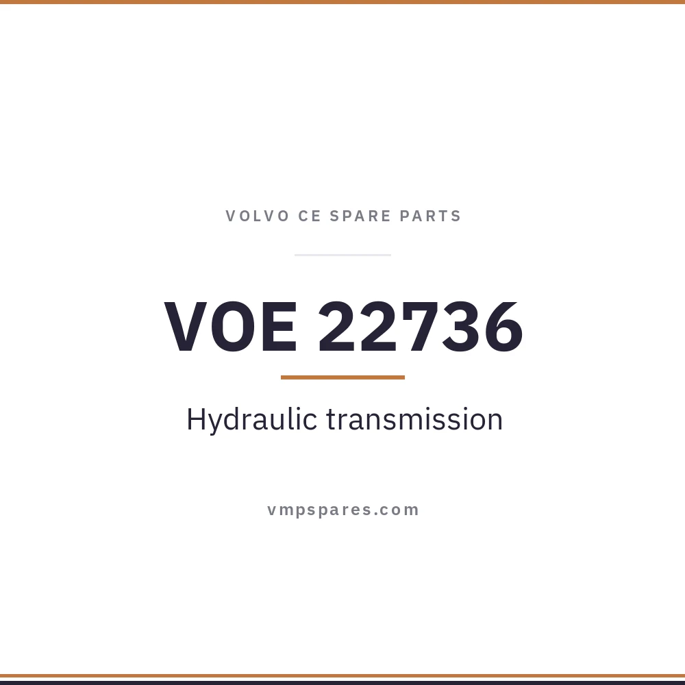VOE 22736 – Hydraulic transmission