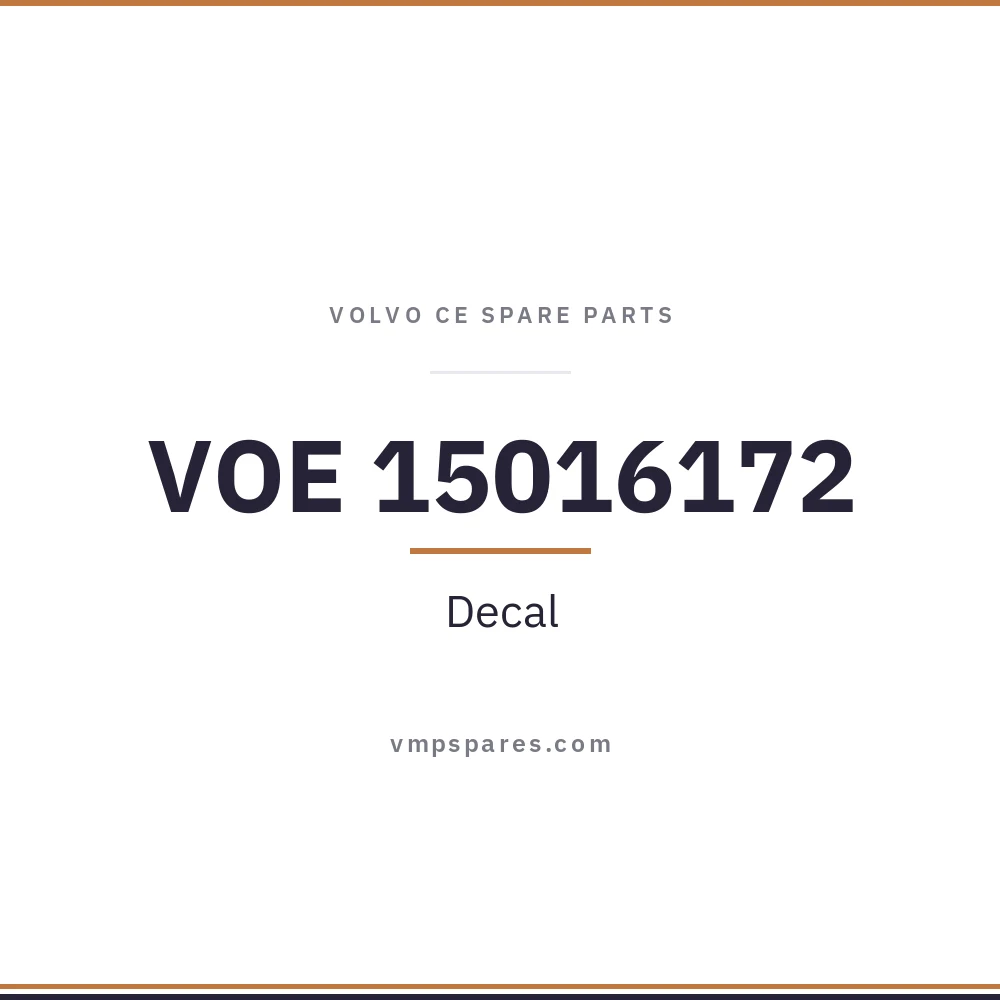VOE 15016172 – Decal
