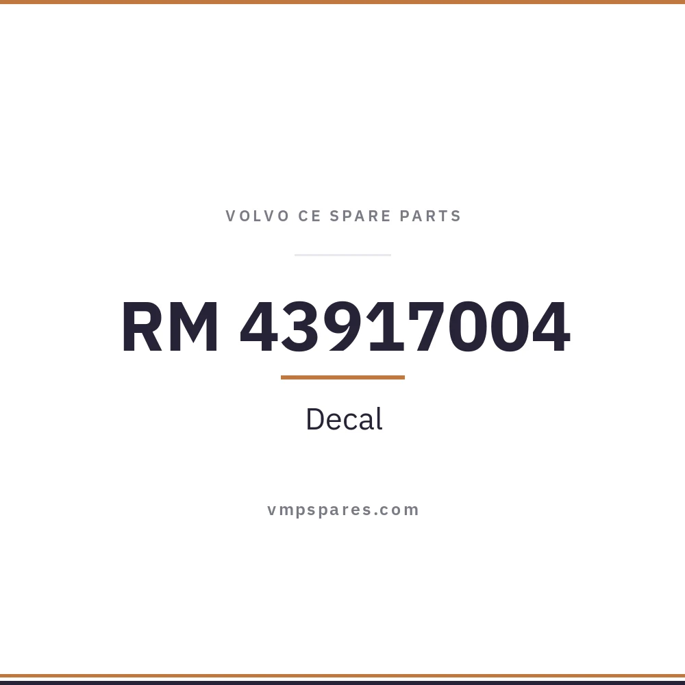 RM 43917004 – Decal