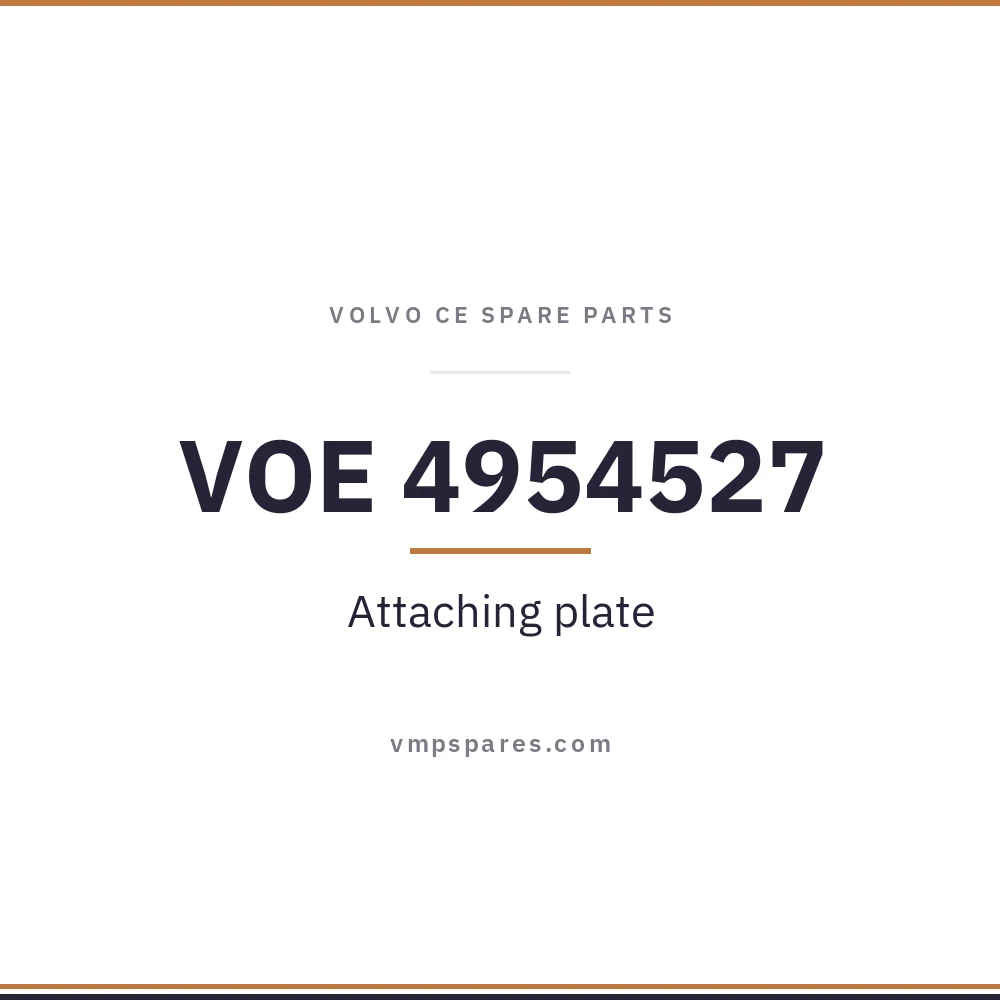 VOE 4954527 – Attaching plate