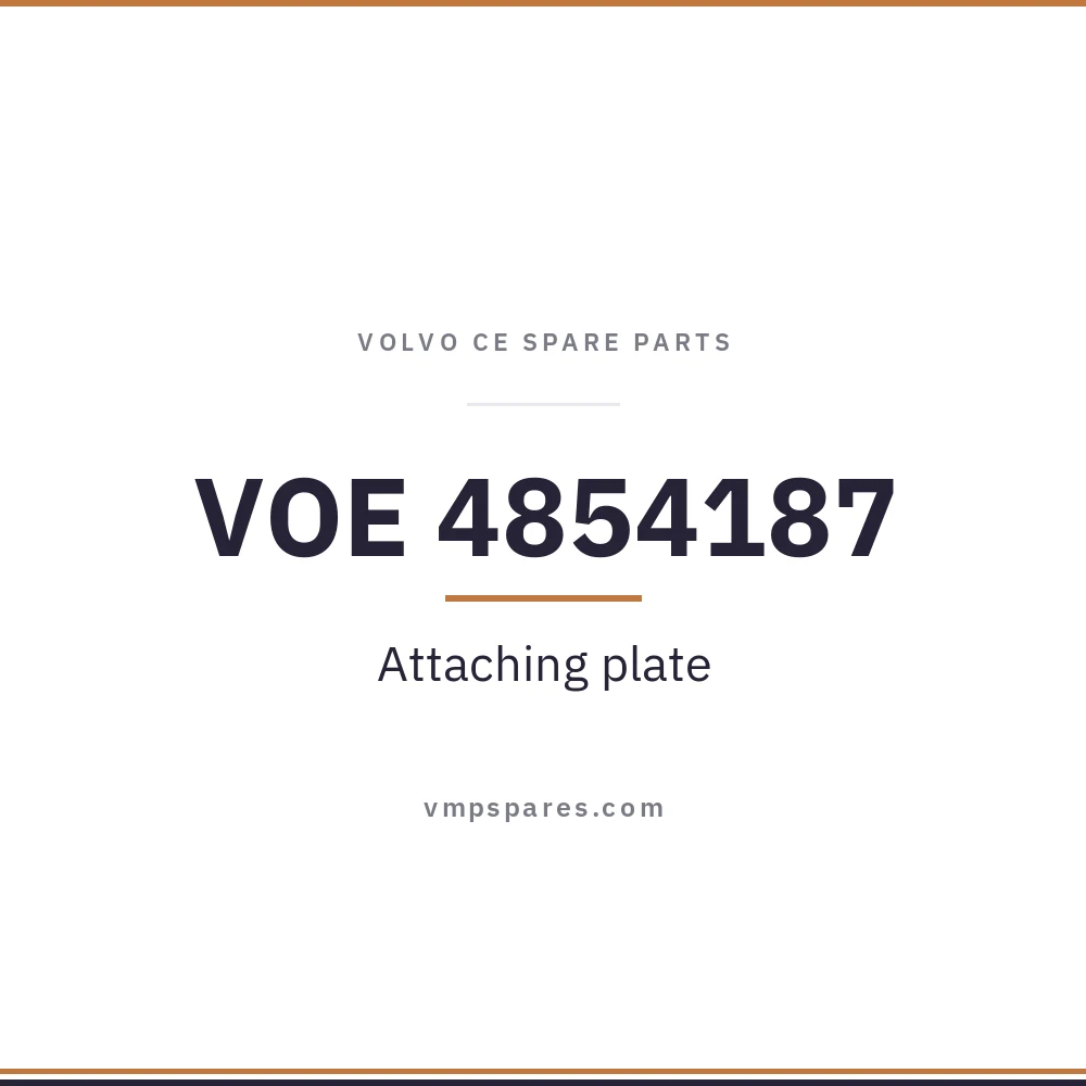 VOE 4854187 – Attaching plate