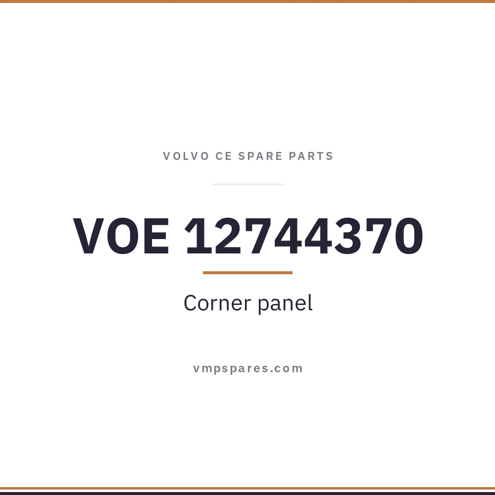 VOE 12744370 – Corner panel