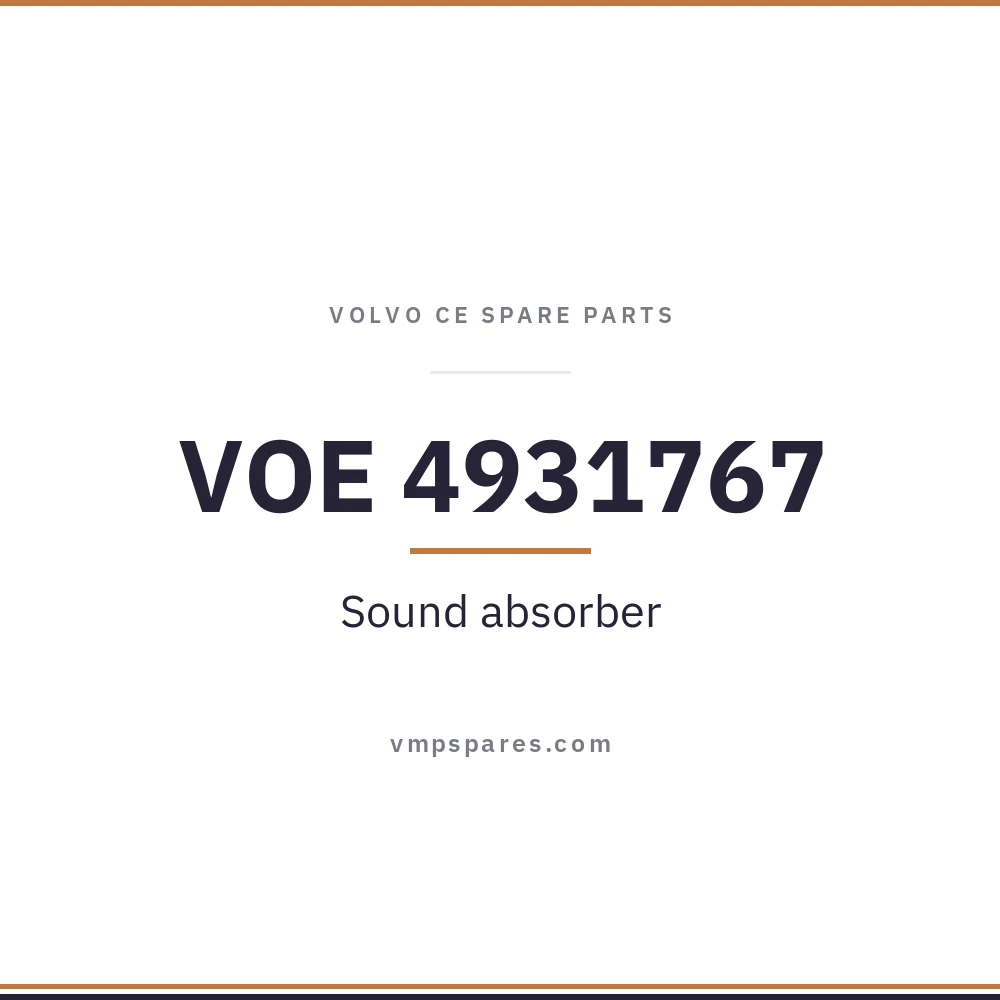 VOE 4931767 – Sound absorber