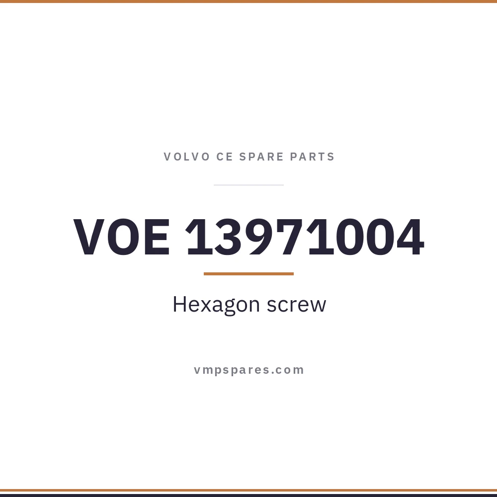 VOE 13971004 – Hexagon screw