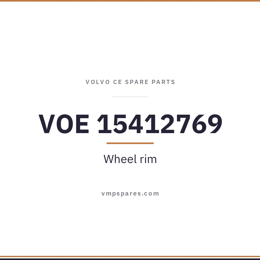 VOE 15412769 – Wheel rim