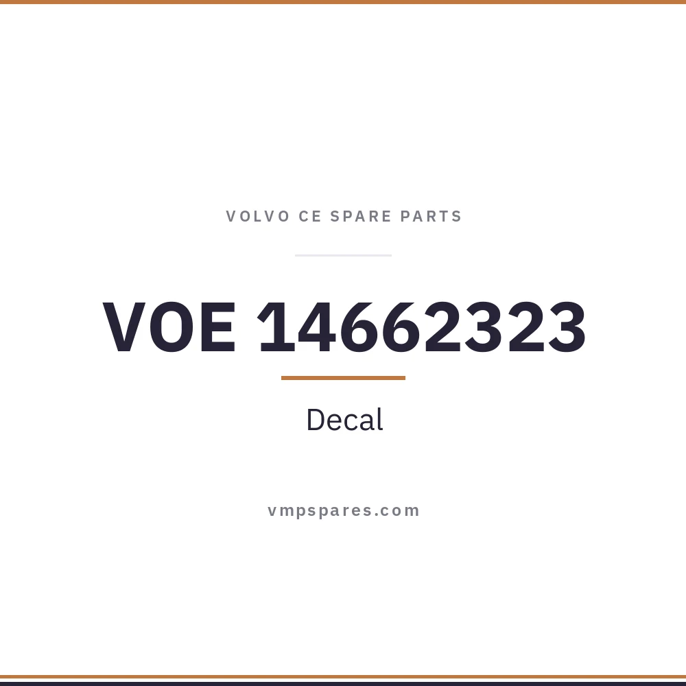 VOE 14662323 – Decal