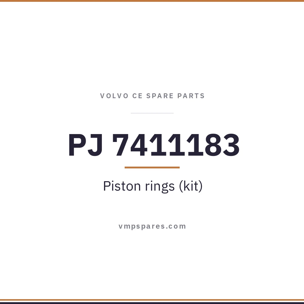 PJ 7411183 – Piston rings (kit)