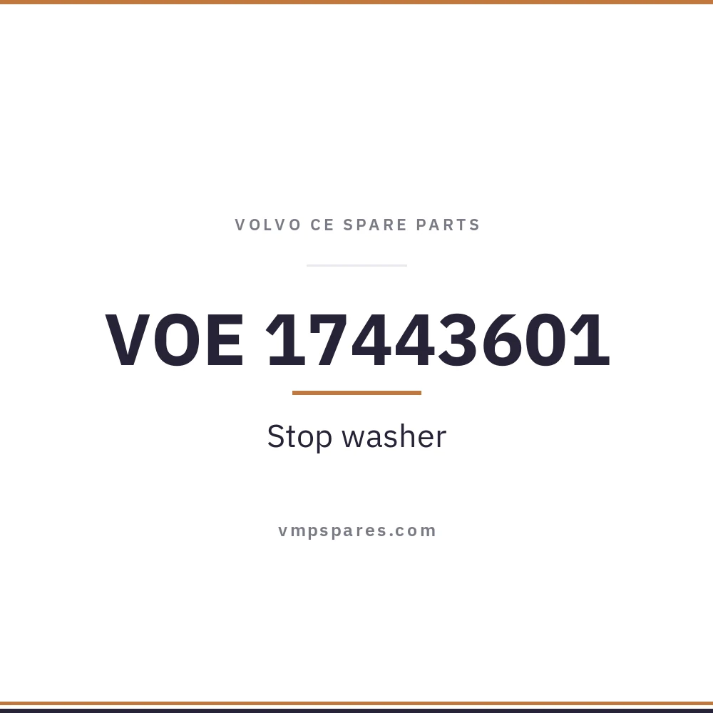 VOE 17443601 – Stop washer