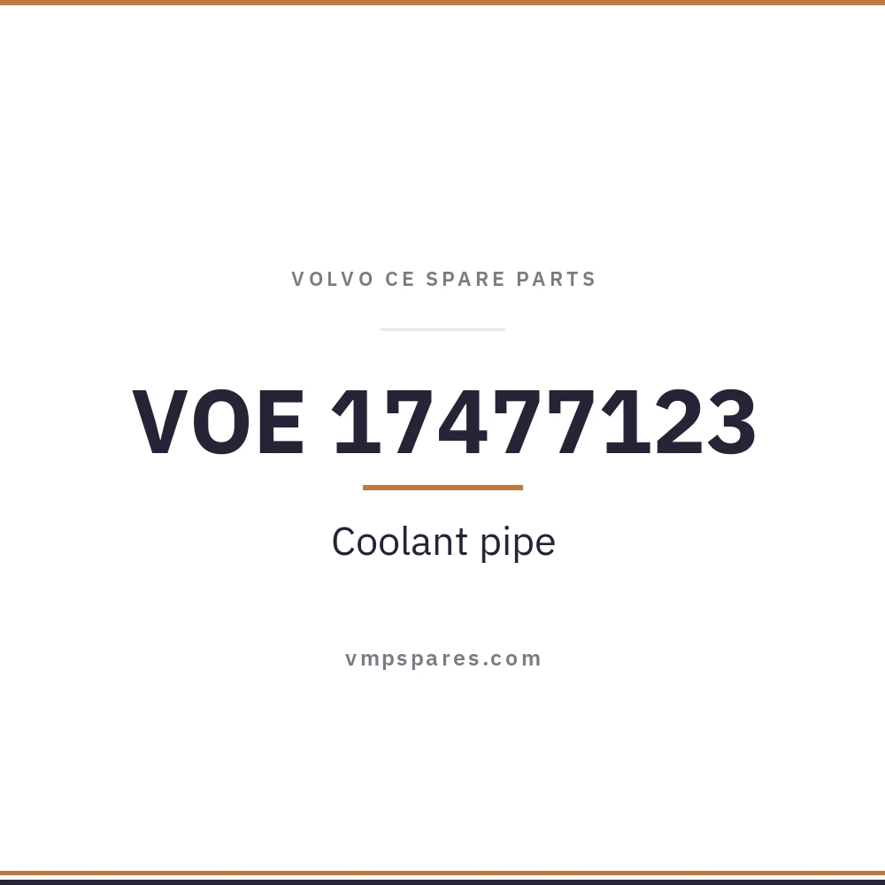 VOE 17477123 – Coolant pipe